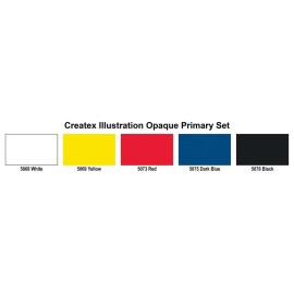 Illustration Colors Opaque Primary Set 5 colori + 1 Reducer  - 1 2