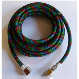 Tubo aria telato 3 m attacco 1/4"-1/4"  - 1