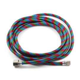 Tubo aria telato 3 m attacco 1/4"-1/8"  - 1