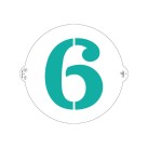 Stencil n° 0  - 9 Stencil n° 0  - 9