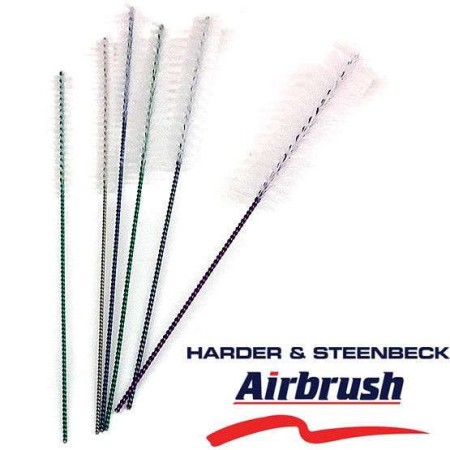 Kit 6 spazzolini / scovolini pulizia aerografo - Harder & Steenbeck  - 1