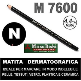 Matita Dermatograph MITSU-BISHI 7600 Nera/Bianca  - 1 2