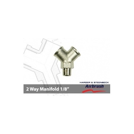 Collettore Aria a due vie da 1/8" - Harder & Steenbeck